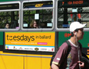 Tuesdays in Ballard bus signage